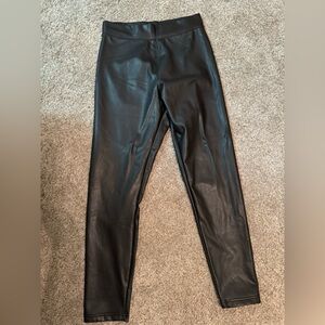 Ci Sono Black Faux Leather Leggings
